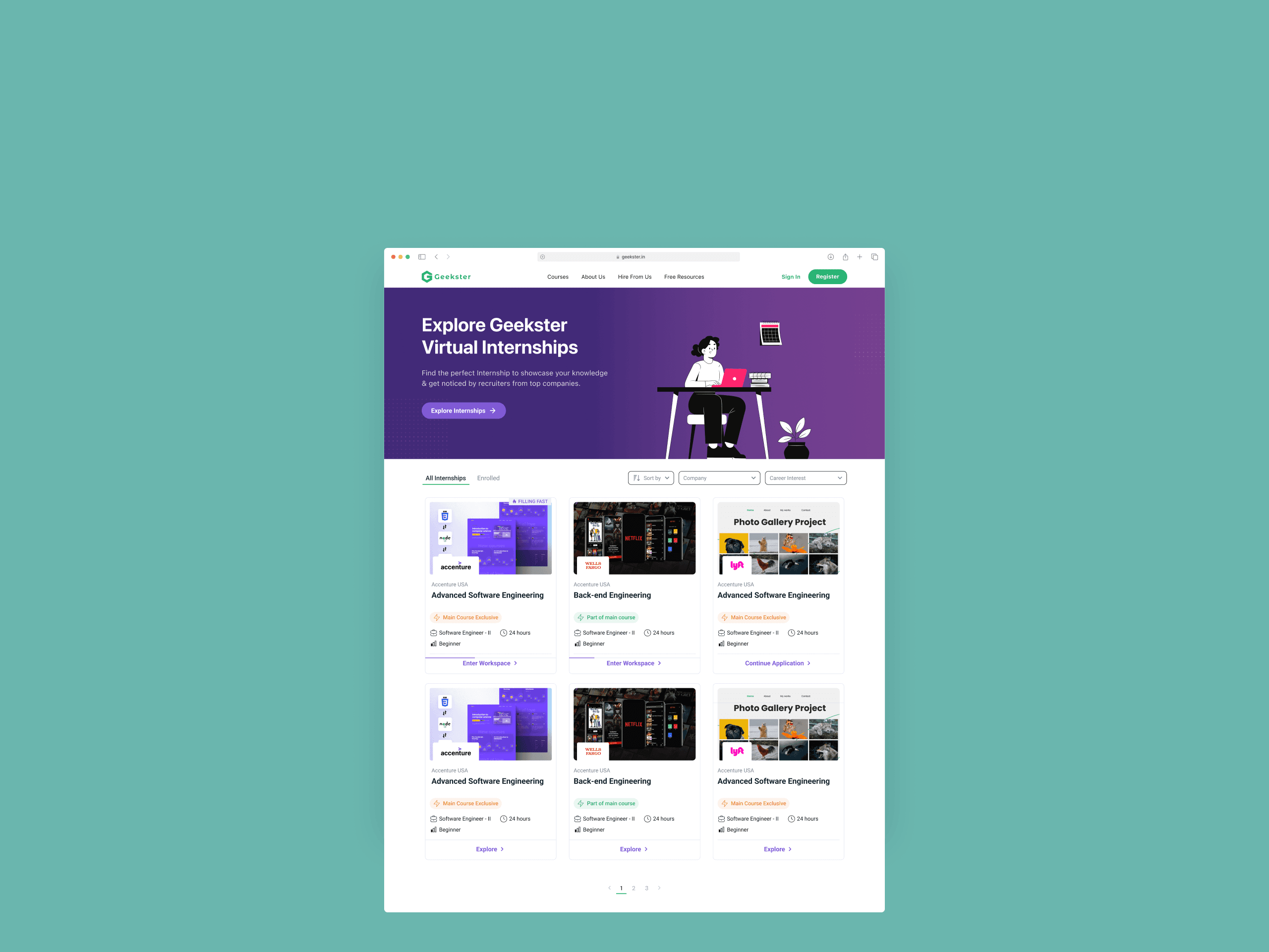 Geekster Portal screen 3